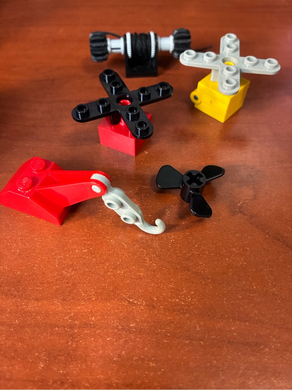 Lego Small Parts Mix - Red, Black, Yellow, Light Gray